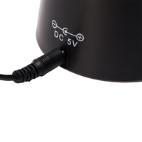 Ventilator Exterior, Vafy, Repelent pentru Muste/Tantari, Cablu USB, Slot Baterii, 9 x 9 x 20 cm, Negru