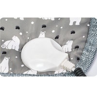 Patura electrica pentru animale de companie, perna pentru caini, 45 x 45 cm, 25W, 2 trepte de reglaj perna pentru pisici, anti-alunecare, Gri