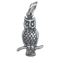 Pandantiv, Jolie Silver, Argint 925, Model Bufnita Pe Creanga, 1.6 g, 2 x 1 cm