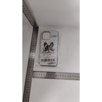 Husa de Protectie, Vafy, Husa de Protectie pentru iPhone 14 Pro Max, din TPU, Imprimeu Bulldog SOME, Alb
