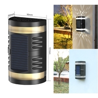 Lampa solara LED decorativa cu lumina bidirectionala Flippy, IP65, 1.2V, 600mah, 15.1 x 9 x 6 cm, material ABS, alb rece