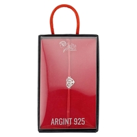 Bratara Argint 925 pentru Dama, Jolie, Model Copac in Inima, Martisor Bratara de 1 Martie, Pandativ Argintiu cu Snur Rosu