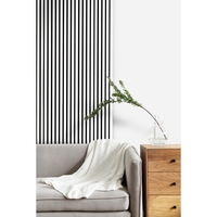 Riflaj MDF decorativ LDA PREMIUM de tip Panou Acustic, Alb Mat, 260x40 cm
