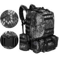 Rucsac militar pentru drumetie, impermeabil, ultra usor, 50litri, gri