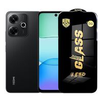 Folie de Protectie pentru Xiaomi Redmi 13x, Vafy, Sticla Securizata ESD, Margini Negre, Rezistenta la Zgirieturi, Antistatica, 0.35 mm, Transparenta