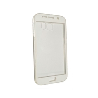 Husa de protectie Flippy® pentru Samsung A3 2017 Full Tpu 360 V2 Transparent cu margini albe