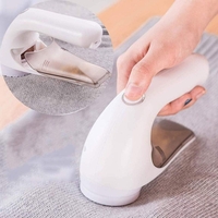 Aparat Pentru Curatat Scame, Par Si Praf, Vafy, Trimmer pentru Diferite Tipuri De Material, Cu Lame Din Otel Inoxidabil, Maner Ergonomic, Incarcare Prin USB, 15x6x9 cm, Alb