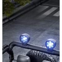 Masina Electrica pentru Copii, Flippy, Off-Road, Conectare Bluetooth, telecomanda, Tractiune Spate, Lumina Intermitenta, Baterie 12V 7Ah, 120 x 63 x 68cm, Alb