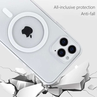 Husa protectie Vafy compatibila cu Apple iPhone 12 Pro Max Mag Safe Silicone Transparent
