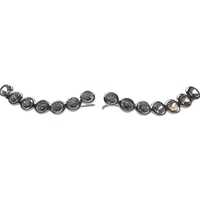Cercei Argint 925 Model pe Lob cu Pietre, 2.16 g