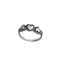 Inel din Argint 925 cu inimi, 49 mm, 1.98 g, M51