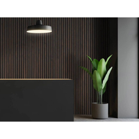 Riflaj MDF decorativ LDA PREMIUM de tip Panou Acustic, Stejar Maro inchis, 260x40 cm