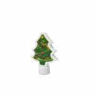 Decoratiune luminoasa 3D, Tip brad mic, cu baterii