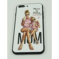 Husa protectie,Flippy, compatibila cu Apple iPhone 12 Glass print Mama of Drama Multicolor