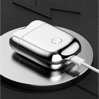 Mini Aparat de Ras Electric, Vafy, din ABS cu Fibra de Carbon, Portabil, Cap Rotativ Detasabil cu 2 Lame de Otel, Rezistent la Apa, Incarcare Type-C, Autonomie 45 min, Argintiu
