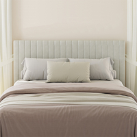 VASAGLE Set 2 noptiere 39x28x41 cm, cu sertar si compartiment deschis, PAL bej natur si alb