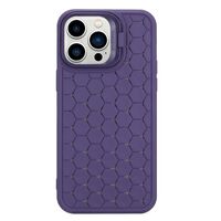 Husa de Protectie TPU, Vafy, pentru Apple iPhone 15 Pro, 3D Cube, cu Inel, Protectie Camera, Antisoc, Antizgariere, Antialunecare, Acoperire Completa, Mov