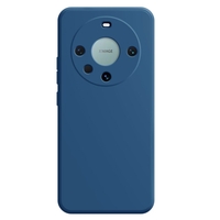 Husa de Protectie, Vafy, pentru Huawei Mate 60 Pro, Liquid Silicone, cu Microfibra pe Interior, Protectie Antisoc, Compatibil Incarcare Wireless, Albastru