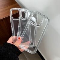 Husa de protectie Vafy, Airbag Shock Absorption, TPU, pentru Apple iPhone 12 , Transparent