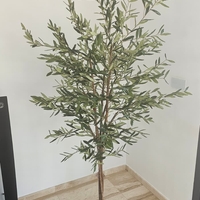 Planta artificiala Atmosphera Maslin decorativ cu ghiveci, 210 cm, verde