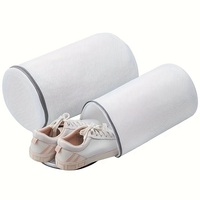 Sac Cilindric pentru Spalare Incaltaminte, Flippy, Dimensiuni Mici, pentru Masina de Spalat, 31x18x3 cm, Alb