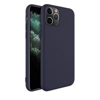 Husa protectie Vafy compatibila cu Apple iPhone 13 Mini Matte Tpu Albastru Inchis Mat
