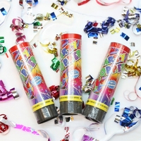 Tun de Confetti, Flippy, Party Popper 15 cm, Model Panglici din Folie, Multicolor