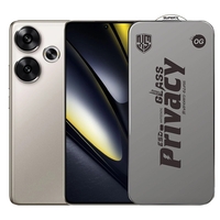 Folie de Protectie pentru Xiaomi Poco F6, Vafy, Sticla Securizata ESD Antistatica, Super-X Privacy OG, Margini Negre, 0.30 mm, Transparent Inchis