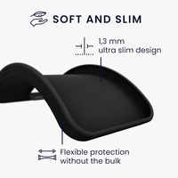 Husa de Protectie Matte TPU, Vafy, pentru Xiaomi Redmi Note 12 5G, Protectie Camera, Antisoc, Antizgariere, Antialunecare, Acoperire Completa, Negru
