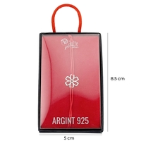 Bratara Argint 925 pentru Dama, Jolie, Model Romanita, Martisor Bratara de 1 Martie, Pandativ Argintiu cu Snur Rosu
