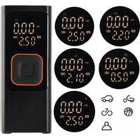 Compresor anvelope portabil auto 12V, acumulator 7500 mAh, 150 PSI cu manometru, lanterna LED si functie powerbank, reincarcare USB