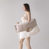 Perna Ortopedica 3 in 1, Vafy, Strat Dublu, Protectie Cervicala, pentru Adulti, 45 x 70 cm, Gri