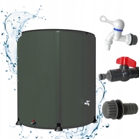 Rezervor apa pluviala 250 L, pliabil 60x88 cm, cu robinet si filtru, PVC rezistent UV, verde
