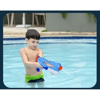 Pistol cu Apa pentru Copii, Rezervor, Pentru Piscina/Plaja, Flippy, 6ani+, 5 duze, Quick Fill, Albastru, 800ML