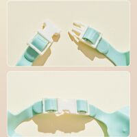Viziera de Protectie Baie Pentru Copii, Fippy, Model Coronita Leu, Dimensiune ajustabila, Durabil, Usor de curatat, Impotriva Samponului, pentru Ochi si Urechi, TPE+PP, 21x20.5 cm, Portocaliu