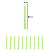 Set 10 Cutite de Unica Folosinta, Flippy, Colectia Dino Park, 17 x 1.6 cm, din Plastic PE, Verde