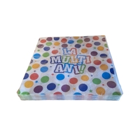 Set 20 Servetele de Masa, Vafy, Colectia LA MULTI ANI, 33 x 33 cm, din Hartie, Multicolor
