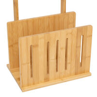 Suport hartie igienica 5Five Bamboo cu rezerva, bambus, 31x21x82 cm, natur