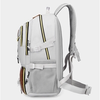 Rucsac Multifunctional pentru Calatorie, Flippy, pentru Alpinism, Voiaj, Drumetii, din Panza Oxford, 34x16x52 cm, Alb