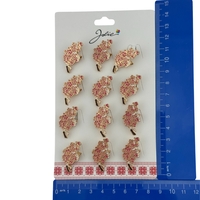 Set 12 Brose Martisor Primavara, Jolie, Model Buchet de Flori Roz
