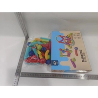 Set 36 piese magnetice de constructie, Flippy, Forme geometrice, Multicolor