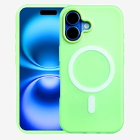 Husa Telefon Jelly Magnetic 2in1, Vafy, Compatibila cu Apple iPhone 17, din PC+TPU, Magsafe, Finisaj Mat, Verde