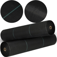 Folie agrotextil, mulcire, antiburuieni, filtru UV, 50 x 1.1metri, 70g/m2, negru
