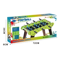 Masa de Fotbal, Flippy, cu Picioare, 6 Manere, Tablou de Scor, 71.3 x 14.6 x 36 cm, din Lemn/Otel/ABS, Verde