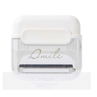 Decojitor/Curatator manual de legume si fructe, Flippy, portabil, cu magnet, doua lame, Inox, Alb, 6.7x6x1.6 cm