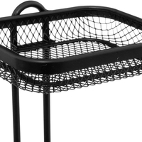 Suport hartie igienica 5Five Mayaj cu spatiu depozitare, otel, 17x16x73 cm, negru