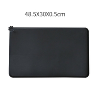 Covoras din silicon pentru animale Flippy, pentru bol de apa si mancare, antiderapant, margini ridicate pentru a mentine apa, 48.5x30 cm, Negru