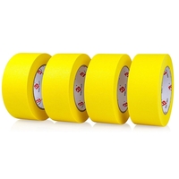Set 24 Role Banda Adeziva de Mascare, Rezistenta UV, 48mmx50m, Rezistenta, Aderenta, Galbena
