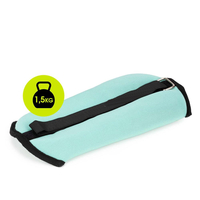 Greutati pentru incheietura mainii si glezna 2x1,5 kg, neopren si nisip fier, 28x13 cm, verde menta