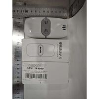 Mini Racleta de Curatare, Flippy, pentru Etichete, Adezivi, din ABS+ Metal, 2 Lame Incluse, Alb/Gri